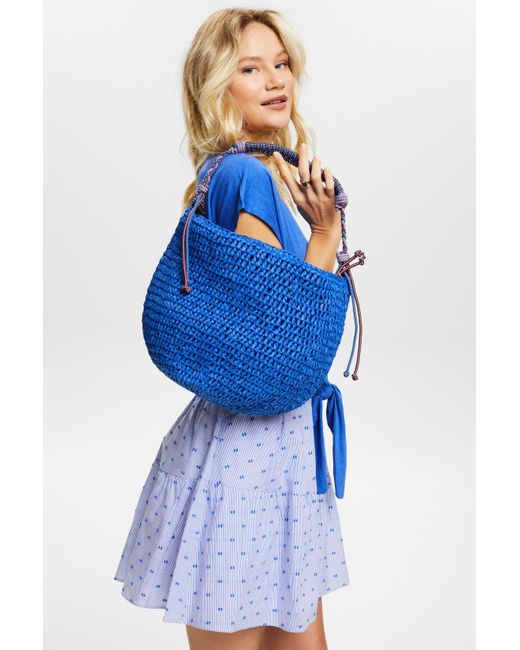 Esprit Blue Gehäkelte Hobo Bag