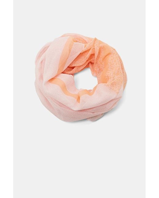 Esprit Pink Leichter Schal mit Print