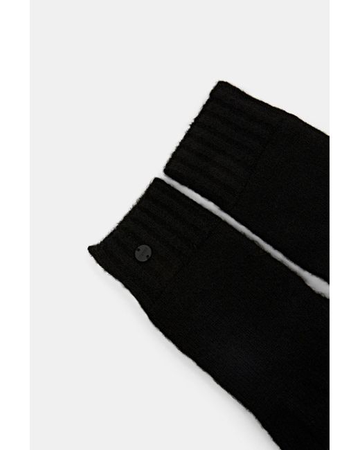 Esprit Black Rippstrick-Handschuhe