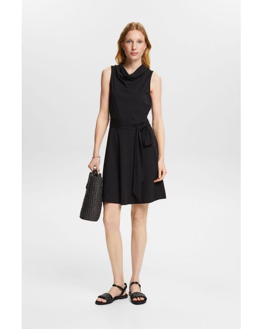 Mini-robe à col bénitier Esprit en coloris Black