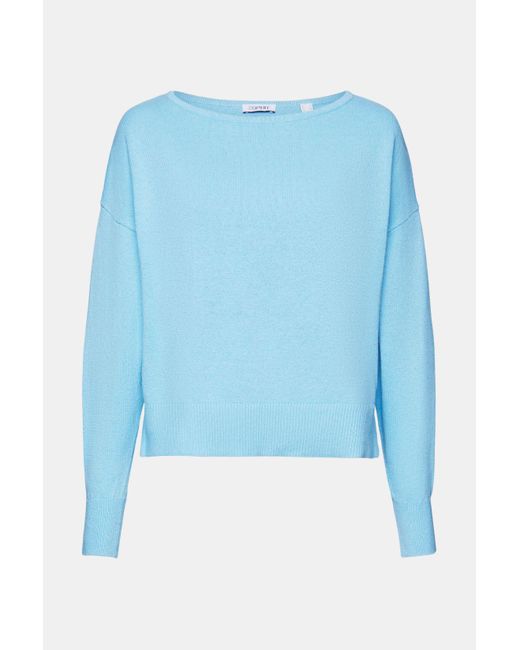Esprit Sweater Van Katoen En Linnen in het Blue
