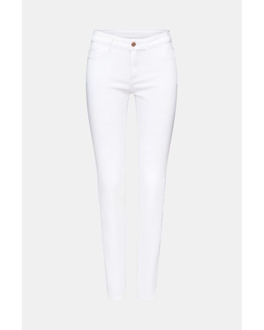 Esprit Mid Slim Jeans in het White