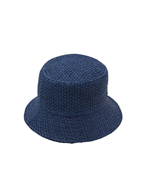 Esprit Geweven Bucket Hat in het Blue voor heren