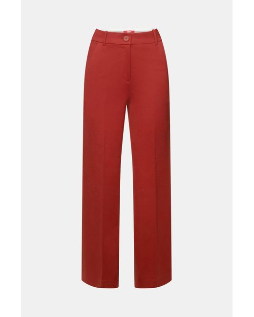 Esprit Red Punto-Jersey-Hose mit gerader Passform