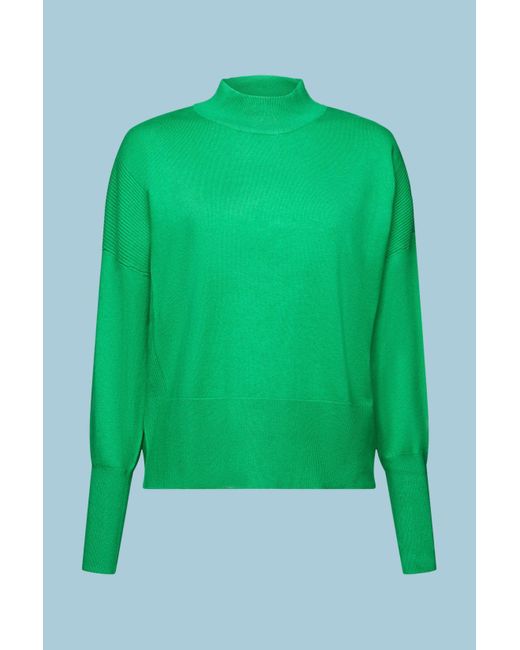 Esprit Green Pullover mit Stehkragen