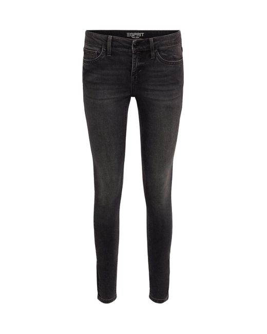 Esprit Skinny Jeans Met Lage Taille in het Black
