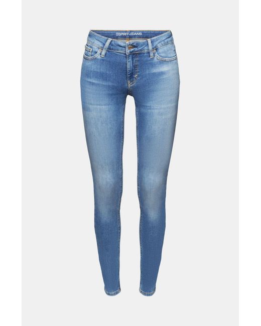 Esprit Blue Fit- Skinny Jeans mit mittlerer Bundhöhe