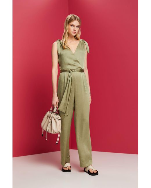 Esprit Green Overall Overalls woven