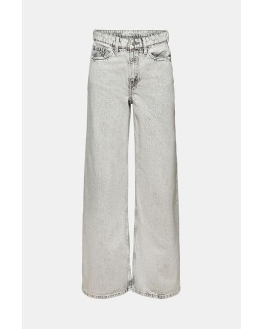 Esprit Gray Retro-Jeans mit hohem Bund und weitem Bein