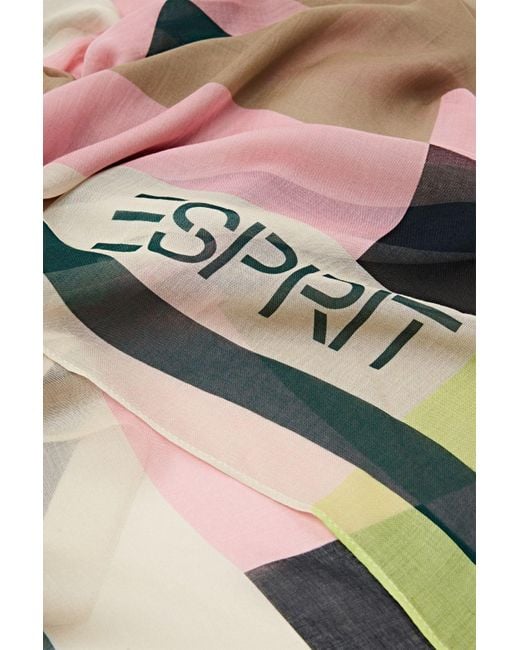 Esprit Green Leichter Logo-Schal