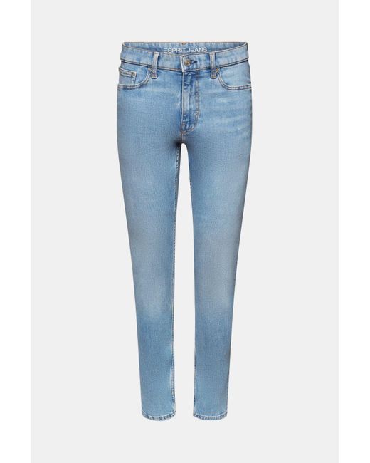 Esprit Tapered-fit- Schmal zulaufende Jeans mit mittelhohem Bund in Blue für Herren