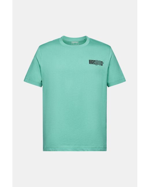 Esprit Grafisch T-shirt Van Katoen-jersey in het Green voor heren