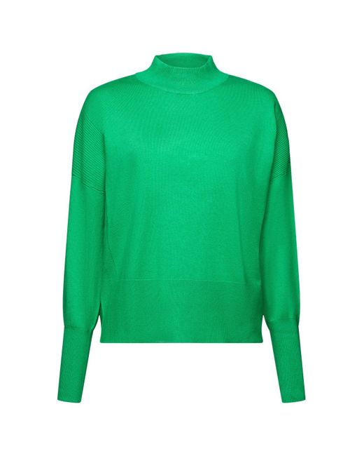 Esprit Green Pullover mit Stehkragen