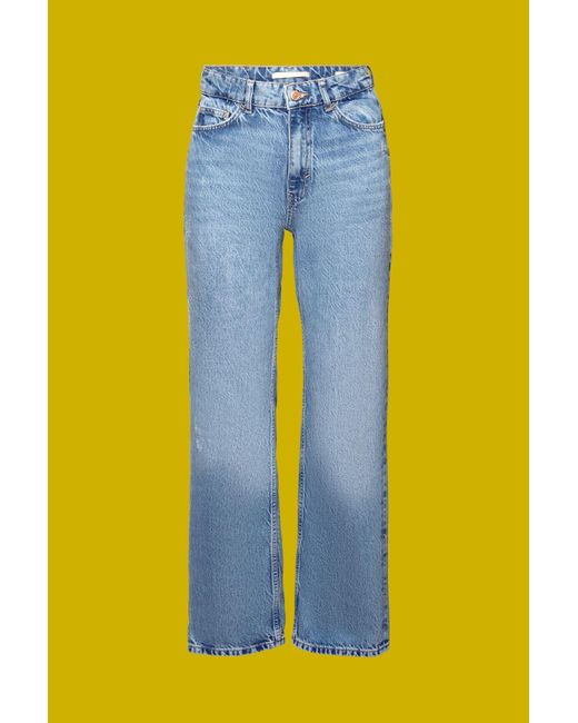 Esprit Straight Fit Jeans In Jaren 80-stijl in het Blauw | Lyst BE