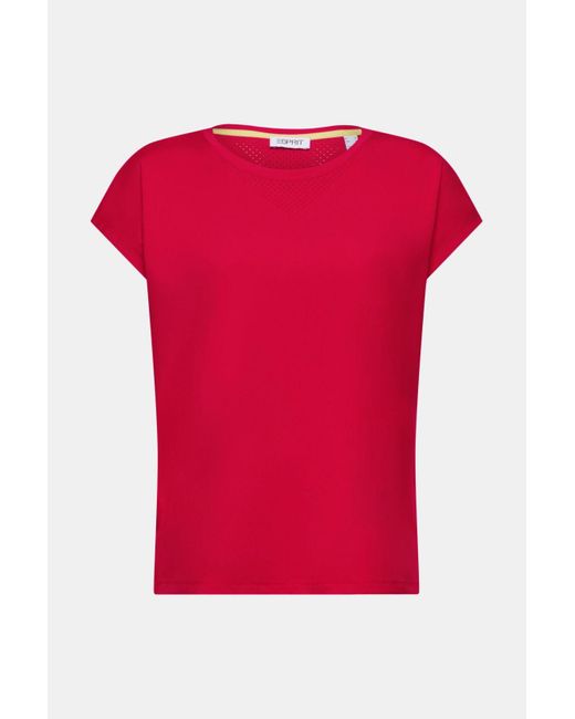 Esprit Sportief T-shirt Met Korte Mouwen in het Red