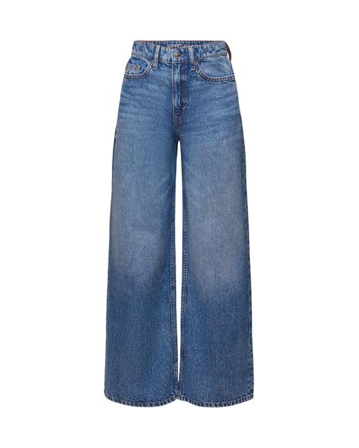 Esprit Blue Retro-Jeans mit hohem Bund und weitem Bein