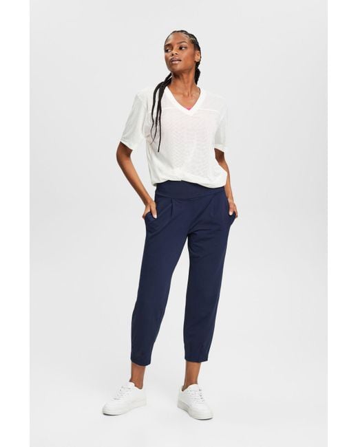 Pantalon de jogging en jersey de coupe courte avec technologie E