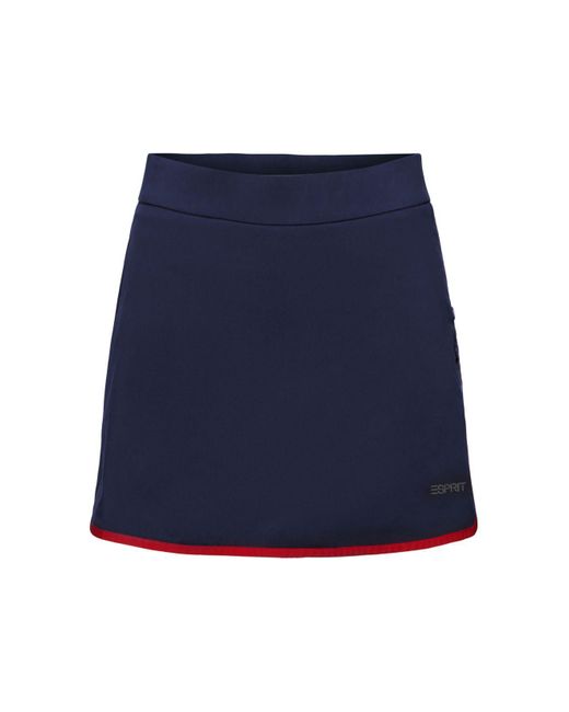 Mini-jupe short à bordure contrastante Esprit en coloris Blue