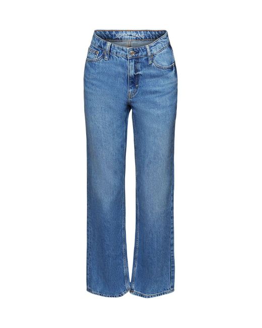 Esprit Blue Retro-Jeans mit gerader Passform und hohem Bund