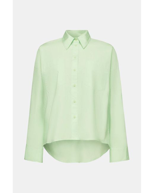Esprit Overhemd Van Katoen-popeline Met Knoopsluiting in het Green
