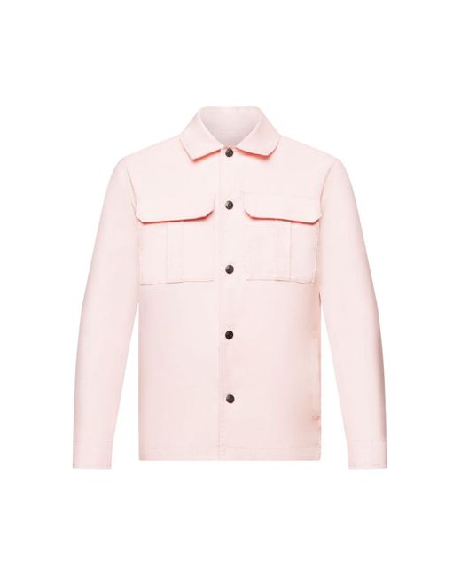 Esprit Licht Vest Van Twill in het Pink voor heren