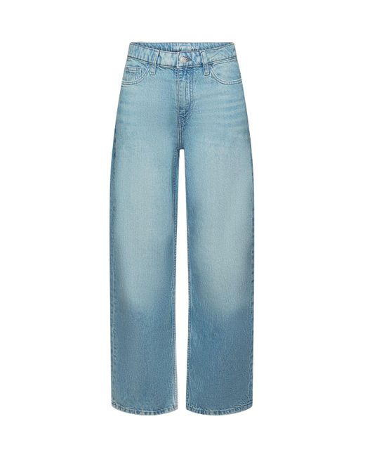 Esprit Retro Loose Jeans Met Hoge Taille in het Blue