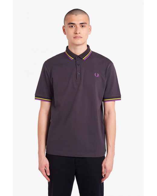 Fred Perry Cotton M102 Made In Japan Polo Shirt in Purple for Men | Lyst
