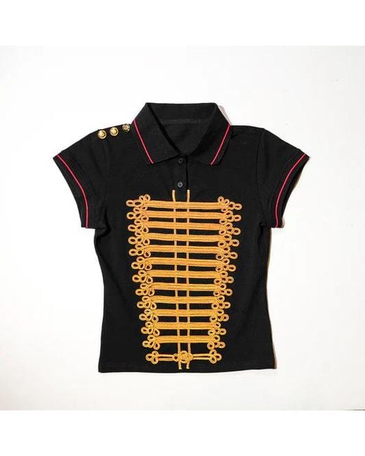 PRAYING Marching Band Polo in Black for Men | Lyst