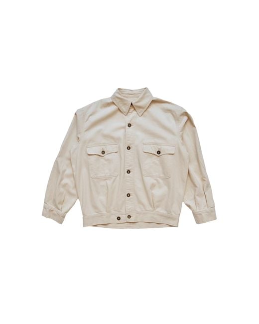 Maison Margiela Natural Off- Trucker Denim Jacket for men