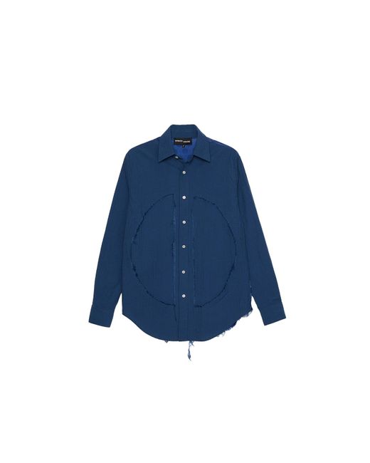 Edward Cuming Blue Classic Lung Window Shirt for men
