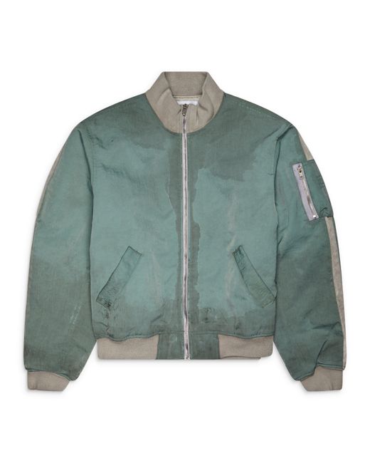 ALEXANDER DIGENOVA Green Rl-Bomber Jacket for men