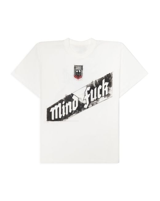 PROTOTYPES White Mind Fuck' Printed Tee for men