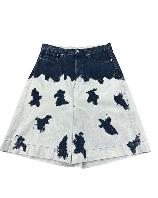 NAMACHEKO Blue Jwan Denim Shorts Bleached Cow Dark for men