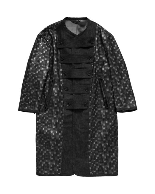 Comme des Garçons Black Cdg Homme Plus Denim Mixed Fabric Coat for men