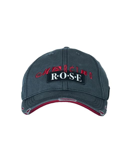 Martine Rose Blue Logo Roll Back Cap for men