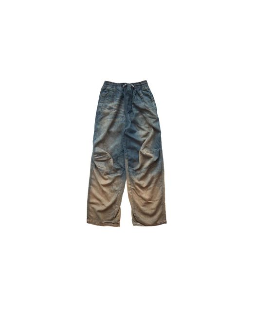 DIESEL Blue Relaxed Dégradé Drawstring Jeans D-Pari for men