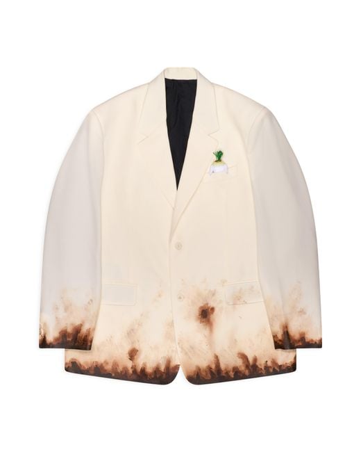 Doublet Natural Mud-Hand-Painted Tailored Jacket for men