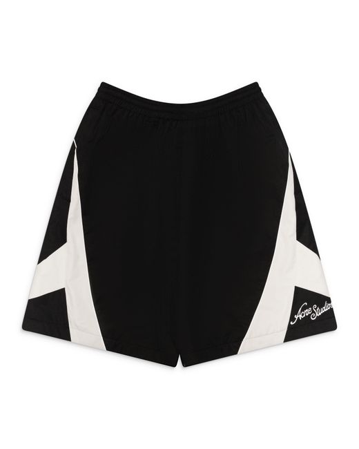Acne Black Technical Shorts for men