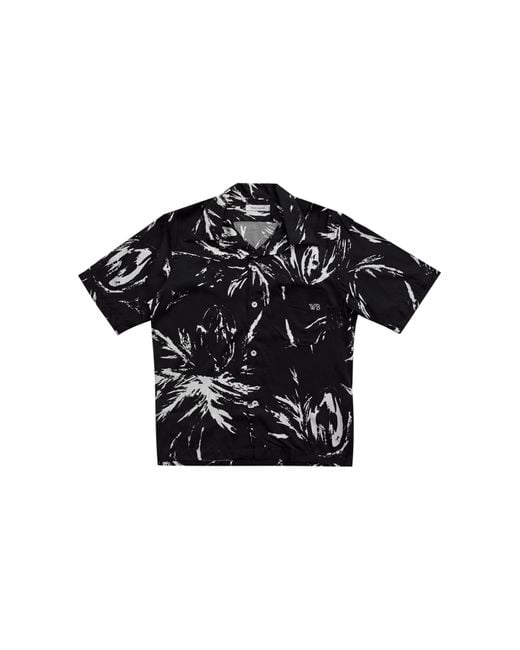 Wales Bonner Black Highlife Bowling Shirt for men