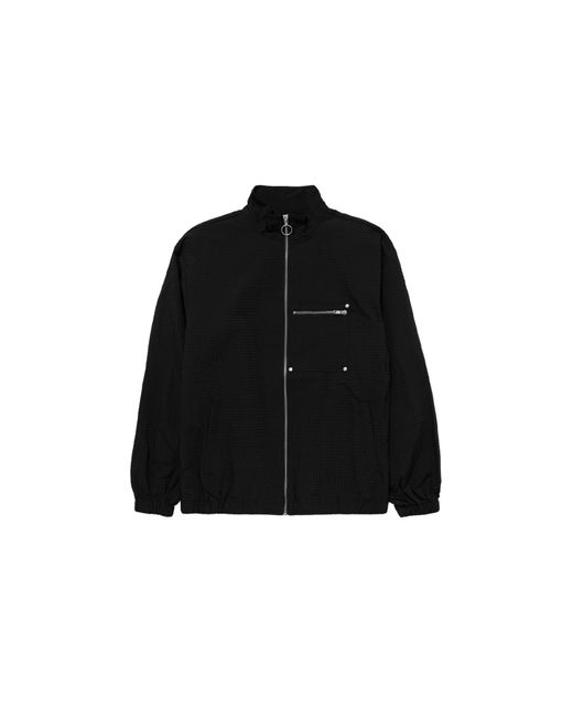 KROST Black Nylon Track Jacket for men