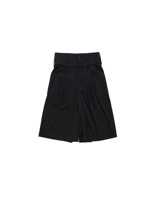 NAMACHEKO Black Double Waistband Shorts for men