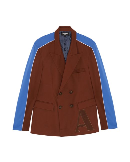 Ahluwalia Brown Grove Double Breasted Blazer for men