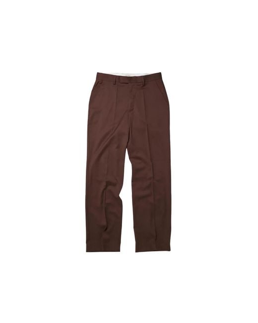 Second Layer Red Relaxed Primo Trousers for men