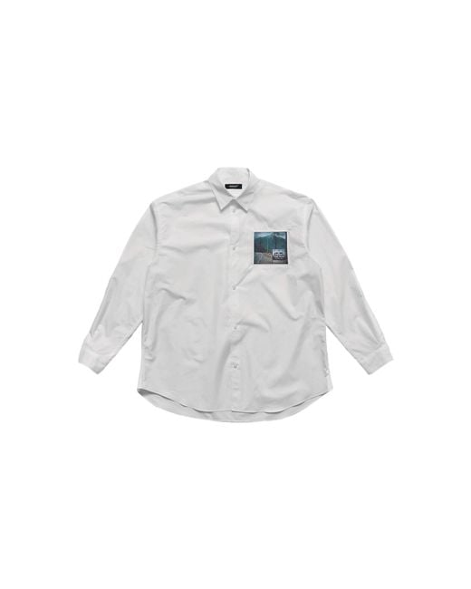 Undercover Men's White Twin Peaks Patch Shirt