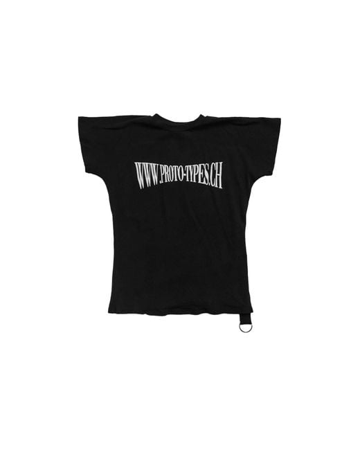 PROTOTYPES Black Website Tee for men