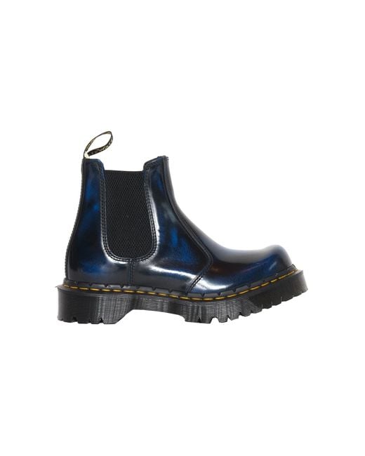Dr. Martens Blue 2976 Rub Off Lux Boot for men