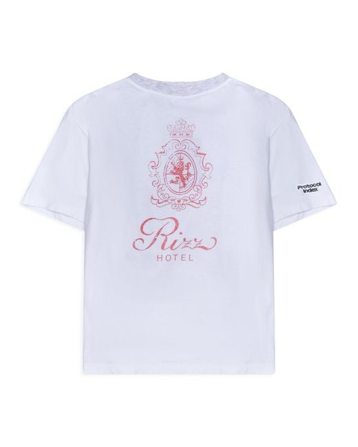 Protocol Index Blue Four Hands T Shirts for men