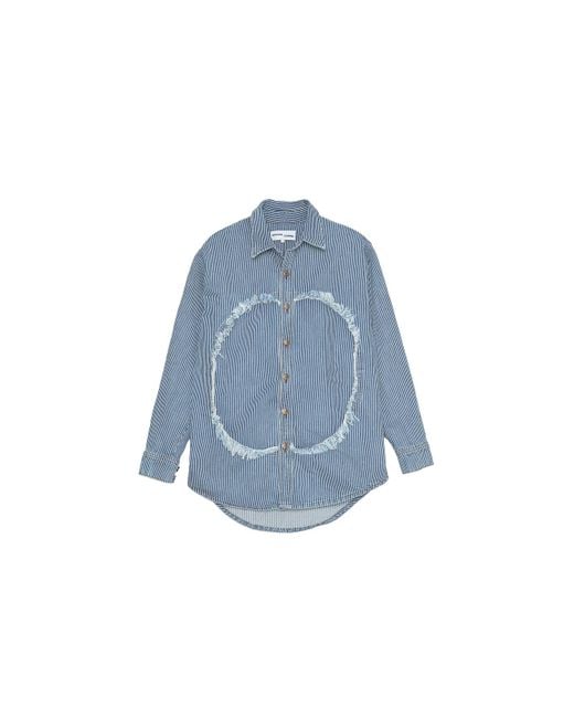 Edward Cuming Blue Circle Overshirt for men