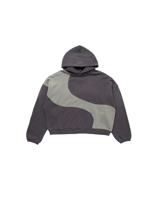 ERL Gray Wave Hoodie Dark for men