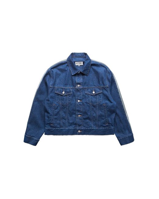 MM6 by Maison Martin Margiela Men's Blue Mm6 Split Reversed Denim